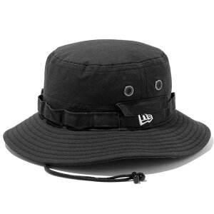 ニューエラ ハット メンズ レディース NEW ERA アドベンチャー HAT 帽子 サファリハット new era メンズハット ロゴ 刺繍 newera ぼうし メンズ帽子 アウトドア 登山 プレゼント ダックコットン ブラック S-XL 11136060