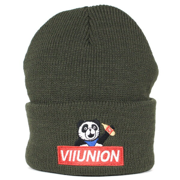 K戵X 7jI ZujI jbgLbv 7UNION Union Panda Beanie IPXY-501 OLIVE I[u