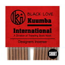 クンバ お香 ウッディで温かみのあるマイルドな甘い香り 28本入り ミニサイズ Black Love インセンス KUUMBA(4)