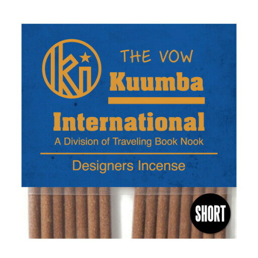 クンバ お香 爽やかで清涼感がありキリッと力強い香り 28本入り ミニサイズ The Vow インセンス KUUMBA クンバ お香 爽やかで清涼感がありキリッと力強い香り 28本入り ミニサイズ The Vow インセンス KUUMBA