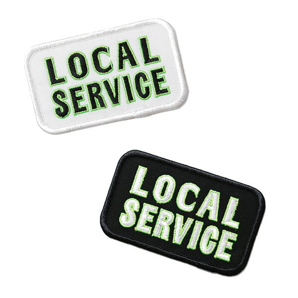 楽天BLACK STOREHAIGHT ヘイト ワッペン LOCAL SERVICE EMBLEM 2pcs haight エンブレムワッペン プレゼント 2枚セット 長方形 HT-TW217005