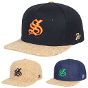 楽天BLACK STORE正規取扱店 セブンユニオン キャップ 送料無料 7UNION Cork S Thunder Logo Snapback Cap コルク スナップバックキャップ 帽子 7union キャンプ アウトドア スポーツ レジャー メンズ レディース プレゼント 全3色 フリーサイズ NNW-102