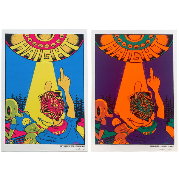 ヘイト HAIGHT UFO Silk Screen Poster 送料無料 シルクスクリーン ポスター インテリア Artwork by TEXTA アメカジ...