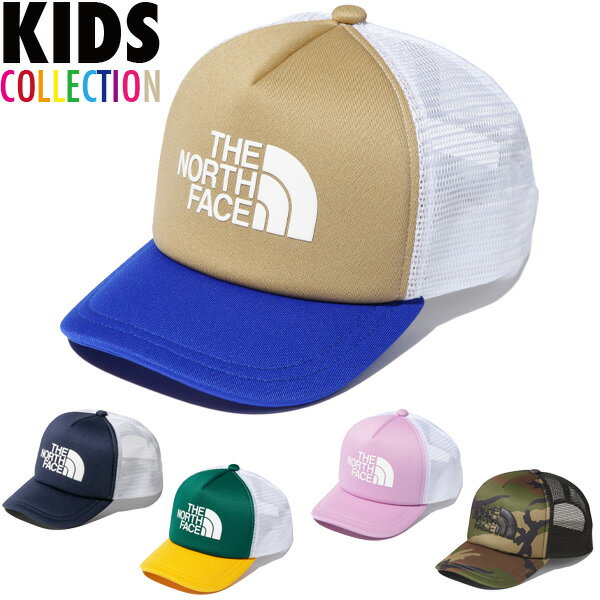 正規取扱店 ノースフェイス キッズ ロゴメッシュキャップ THE NORTH FACE Kids Logo Mesh Cap キャップ 帽子 アウトドア スポーツ 通学 登園 ユニセックス 男の子 女の子 誕生日 プレゼント 全5色 フリーサイズ 54〜56cm NNJ01911のサムネイル