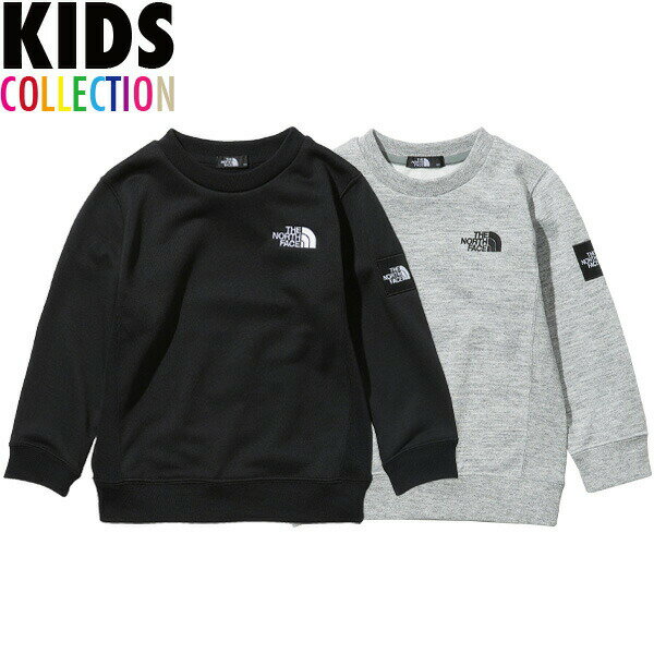 正規取扱店 ノースフェイス キッズ トレーナー 送料無料 THE NORTH FACE Kids Square Logo Crew スクエアロゴクルー スウェット 裏毛 ユニセックス 男の子 女の子 誕生日 プレゼント アウトドア 通学 全2色 100-150サイズ NTJ12117のサムネイル