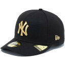 楽天BLACK STOREポイント2倍 正規取扱店 ニューエラ キャップ 送料無料 NEW ERA PC 59FIFTY ニューヨーク・ヤンキース ニューエラキャップ 帽子 プレカーブ仕様の59FIFTY おしゃれ プレゼント ブラック メタリックゴールド 13561934