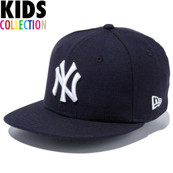 正規取扱店 ニューエラ キッズ キャップ 帽子 送料無料 NEW ERA Kids 9FIFTY ニューヨーク・ヤンキース スナップバックキャップ キッズサイズ 子供用 帽子 男の子 女の子 誕生日 プレゼント ネイビー ホワイト 13565782