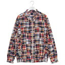 K戵X Abvo APPLEBUM  Madras Patchwork Zip Up Shirt Jacket VcWPbg }hX`FbN pb`[N M-XL 2310211