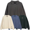 ポイント5倍 正規取扱店 アップルバム APPLEBUM 送料無料 Solid Color Half Zip Sweat ハーフジップ スウェット 裏毛 17オンス 肉厚 全4色 M-XL 2310406