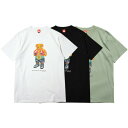 正規取扱店 ブッシュクラン Tシャツ BUSH CLAN TYSON BEAR SS TEE bushclan Tシャツ ティーシャツ 送料無料 クマ ベアー タイソン プレゼント 全3色 M-XXL BC23SUM-12