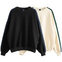 Abvo XEFbg  APPLEBUM Rib Line Crew Sweat Y g[i[ K戵X S2F M-XL 2320405