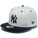 K戵X j[G Lbv  NEW ERA 59FIFTY Pinstripe sXgCv j[[NEL[X j[GLbv Xq MLB W[[O N[zCg lCr[oCU[ 55.8cm-63.5cm 13751130