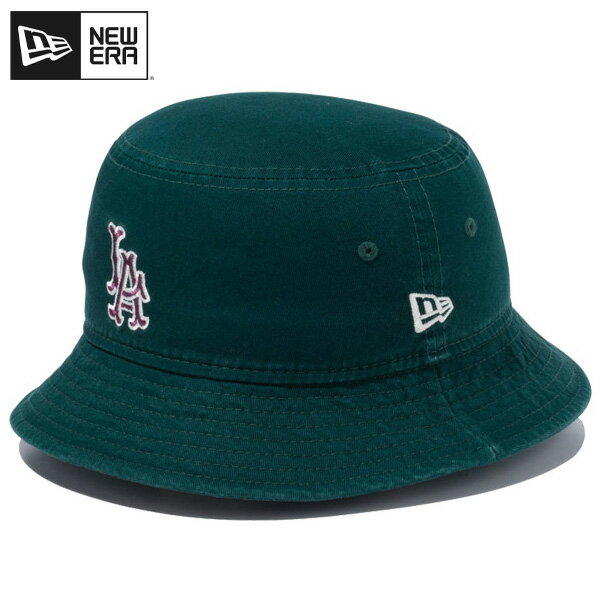 ニューエラ ハット NEW ERA バケット01 ロサンゼルス ドジャース クーパーズタウン MLB メジャーリーグ バケットハット メンズ レディース バケハ ニューエラハット 帽子 おしゃれ かっこいい 人気 ブランド 正規品 ダークグリーン 14109589