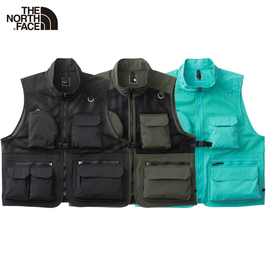 ノースフェイス ベスト THE NORTH FACE ユーティリティメッシュベスト Utility Mesh Vest メンズ ノースフェイスベスト おしゃれ かっこいい 正規品 人気 ブランド フィッシングベスト メッシュ ベスト はっ水 アウトドア キャンプ 釣り 夏 NP22431