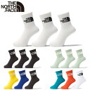 ノースフェイス ソックス THE NORTH FACE 靴下 3足セット クルーソックス メンズ レディース おしゃれ かっこいい シンプル 人気 ブランド ザ...