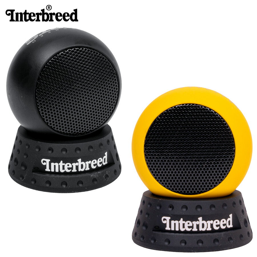 インターブリード スピーカー INTERBREED ワイヤレススピーカー ブルートゥーススピーカー ポータブルスピーカー Bluetooth 直径約5cm 付属品 USB充電コード 吊り下げ用ストラップ Super Woofer System プレゼント ギフト ブランド 正規品 IB25SS06