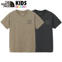ノースフェイス キッズ スモールスクエアロゴ Tシャツ THE NORTH FACE 半袖Tシャツ 子供服 UVカット オーガニックコットン ポリエステル混紡 ...