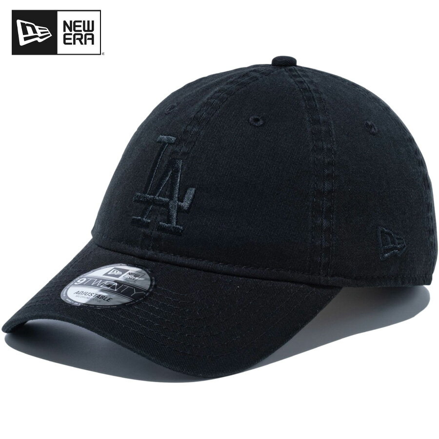 ニューエラ キャップ ドジャース NEW ERA ロサンゼルス・ドジャース ニューエラキャップ メジャーリーグ ベースボールキャップ 9TWENTY CAP メンズ レディース スナップバック 帽子 大きい 小さい サイズ 浅め コットン プレゼント ギフト ブラック ブラック 14525138