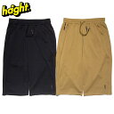 HAIGHT ヘイト ショートパンツ メンズ レディース ハーフパンツ 7分丈 ワイド シルエット 夏 ストリート系 おしゃれ ブラック ベージュ セットアップ ファッション リラックス ゆったり プレゼント ギフト LONG EASY SHORTS HTSS-255001