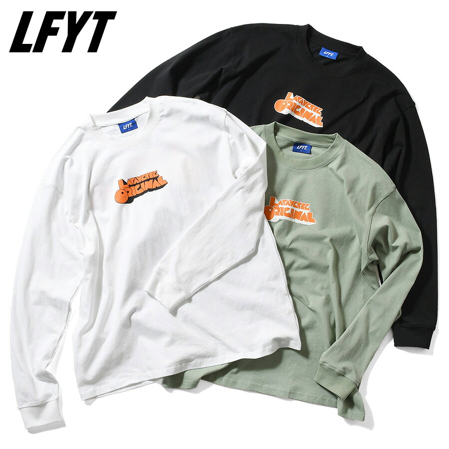 LFYT エルエフワイティー ロンT 長袖 Tシャツ CLOCKWORK L/S TEE メンズ レディース 長袖 グラフィック ロングスリーブ Tee 70年代 カルト映画 モチーフ ホワイト ブラック ジェイド ルーズ シルエット ストリート ファッション プレゼント ギフト LA250108