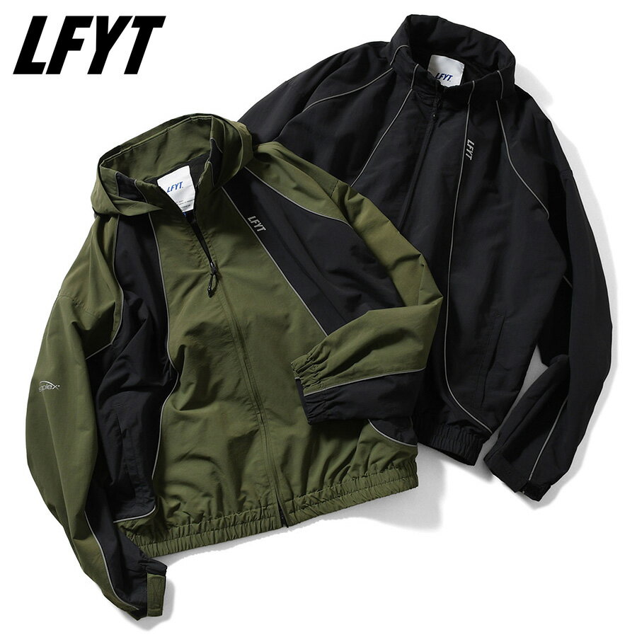 楽天BLACK STORELFYT エルエフワイティー トラックジャケット SUPPLEX ナイロン ジャケット メンズ レディース ブラック オリーブ ストリート スポーツ 撥水 防風 アウター セットアップ ラファイエット LAFAYETTE SUPPLEX NYLON TRACK JACKET プレゼント ギフト LA251001