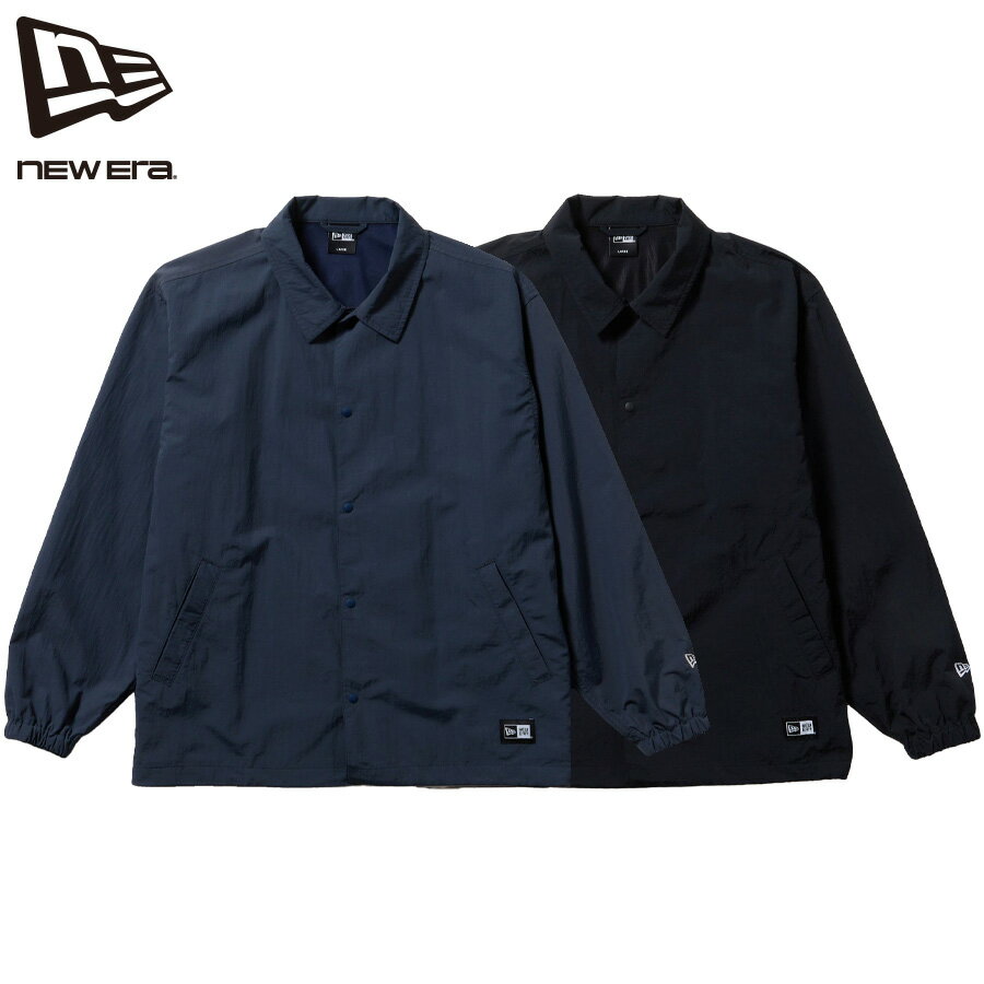 ニューエラ ジャケット NEW ERA コーチジャケット ナイロン メンズ レディース ブラック ネイビー 撥水..