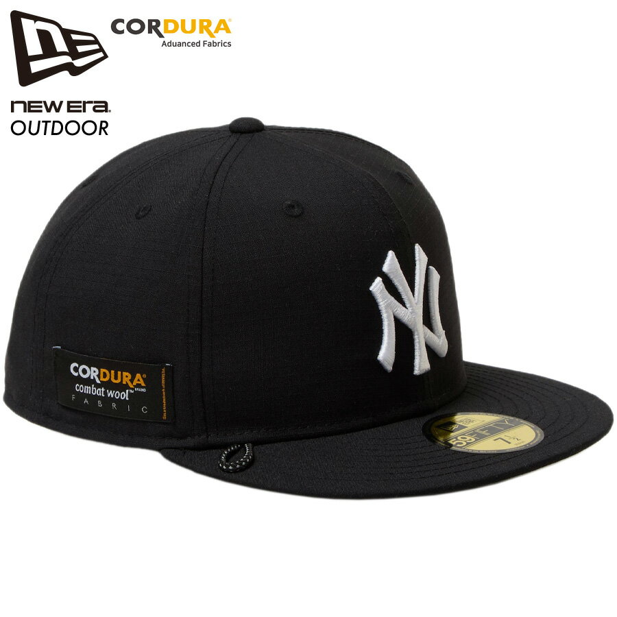 ニューエラ キャップ ヤンキース NEW ERA 59FIFTY CORDURA Combat Wool ニューヨーク・ヤンキース ブラック 黒 帽子 メンズ レディース ベースボールキャップ アウトドア ストリート ファッション ニューエラキャップ プレゼント ギフト NEWERA OUTDOOR CAP 14668986