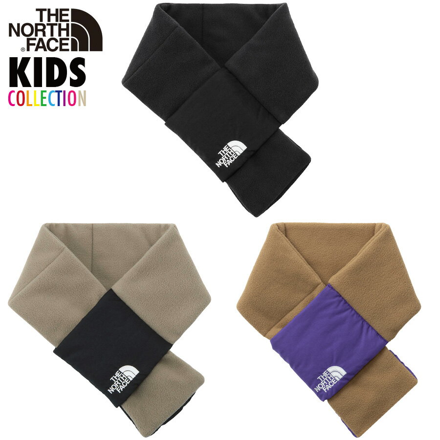 THE NORTH FACE ザ・ノース・フェイス キャンベルフリースマフラー キッズ マフラー マイクロフリース ポケッタブル 簡単着脱 防寒 ブラック マッシュルーム ブラウン 子供 冬 小学生 通学 保温 外遊び アウトドア 誕生日 プレゼント ギフト NNJ72511 NNJ72411のサムネイル
