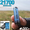 21700充電器セット 21700リチウムイオン電池 2本(ウルトラ大容量) 急速充電器 サムスンSAMSUNG SDIセル 5000mAh 21700 18650 マルチ 5V2A USBケーブル アダプター 2A B Cタイプ 2600QC BLACKWOLF ブラックウルフ