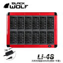 今だけ39円クーポン【当店全品エントリーでポイント10倍&当選確率50%】 大型 充電器 急速 バッテリー チャージャー 18650 リチウムイオン電池 21700 バッテリー 充電池48本用 平置き 事務所 作業 現場 施設 ホテル スマート アダプター付き Li-48N