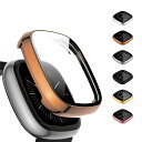 Fitbit Versa3/Fitbit Sense カバー メッキPC加工 液晶フラット保護 耐衝撃 レディース メンズ 保護カバー 保護ケース 高品質プラス...