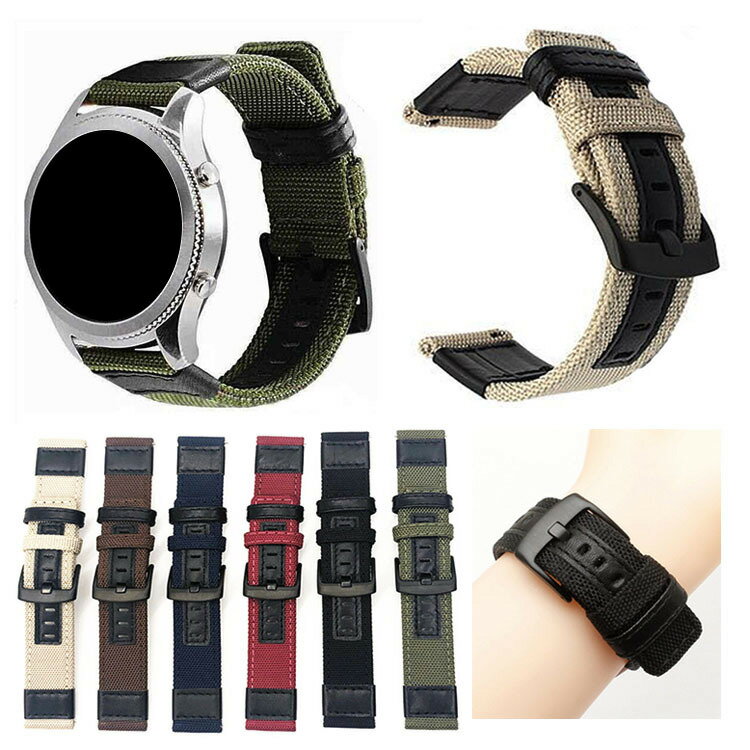 Amazfit GTR 2/GTR 2e/GTR 3/GTR 3 Pro 46mm 交換バンド 時計バンド シンプル おしゃれ ナイロン スポーツ ベルト バンド 22mm 交換リ..