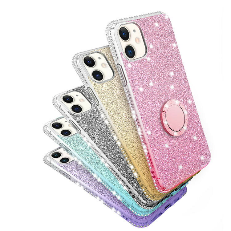 iphone 4s - iPhone12 / 12 mini / 12 Pro / 12 Pro Max ケース シンプル 耐衝撃 保護ケース ラインストーン キラキラ リング付き デコ かわいい おしゃれ レディース ソフトケース アイフォン12/12ミニ/12プロ/12プロマックス スマホケース 人気 カバー おすすめ