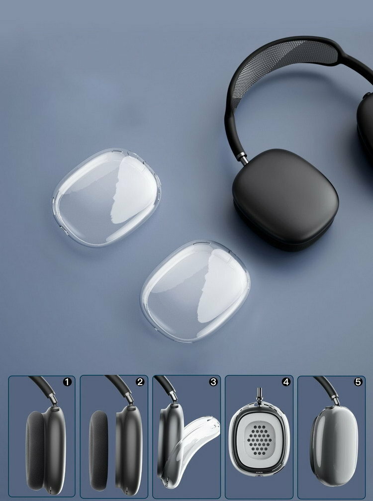 Apple AirPods Max ヘッドホン ケース 耐衝撃 TPU カバー シンプル おしゃれ 薄型 ...