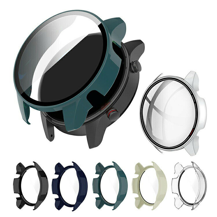 Xiaomi Mi Watch カバー 液晶保護 PC + 強化ガラス 液晶フラット保護 耐衝撃 傷防止レディース メンズ 保護カバー 保護ケース プラスチック...