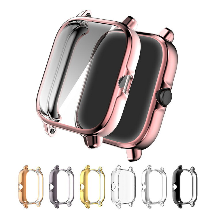 Amazfit GTS3 ケース カバー メッキ / クリア 保護ケース/カバー TPU 耐衝撃ケース/カバー ソフトカバー