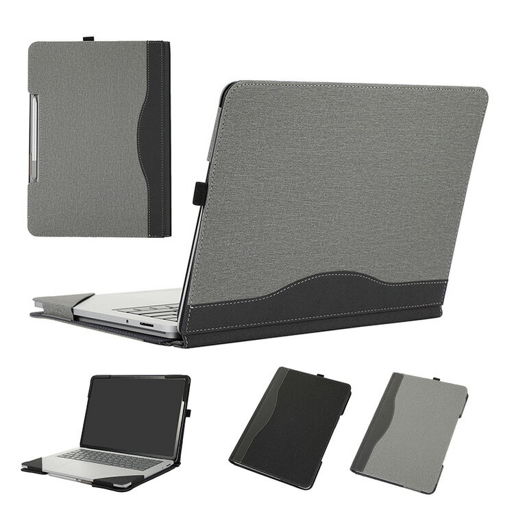 Surface Laptop Studio ケース 手帳型 かわいい カバー PUレザー キャンバス調 おしゃれ サーフェス ラップトップ スタジオ 手帳型 かわいいレザーケース おすすめ おしゃれ ノートPCケース