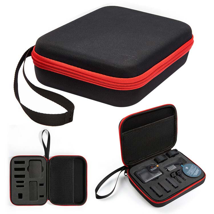 DJI Osmo Action 4 ドローン ケース カバー かばん 手提げ ポーチ ポータブル キャンバス調 硬質EVAポーチ オスモ アクション4 保護ケース 収納バッグ 収納ケース 衝撃吸収 カバー ケース キャリングケース