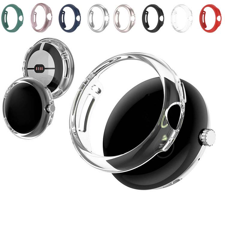 Google Pixel Watch 2 ケース クリア/単色 プラスチック ハードケース グーグル ピクセル ウォッチ カバー pixelwatch2 ピクセルウォッチ2