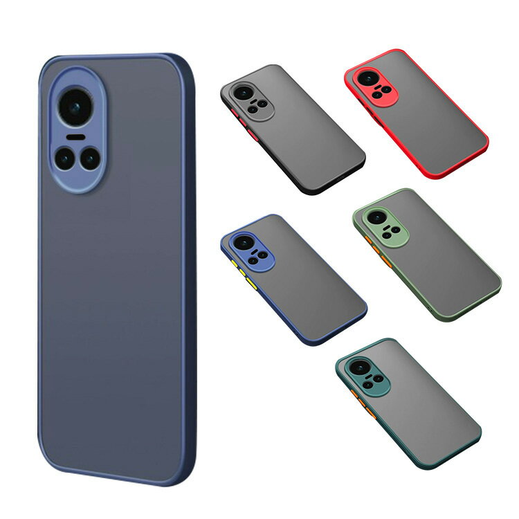 OPPO Reno10 Pro 5G 耐衝撃 ケース 半透明 マット シンプル TPU ソフトケース ...
