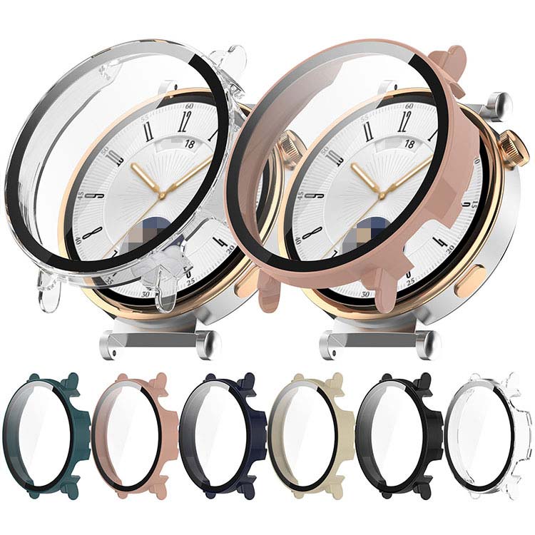 WATCH GT4 P[X Jo[ NA n[hP[X tی tB یP[X/Jo[ HUAWEI t@[EFCEHb` GT4 41mm TPU ϏՌP[X/Jo[ \tgP[X