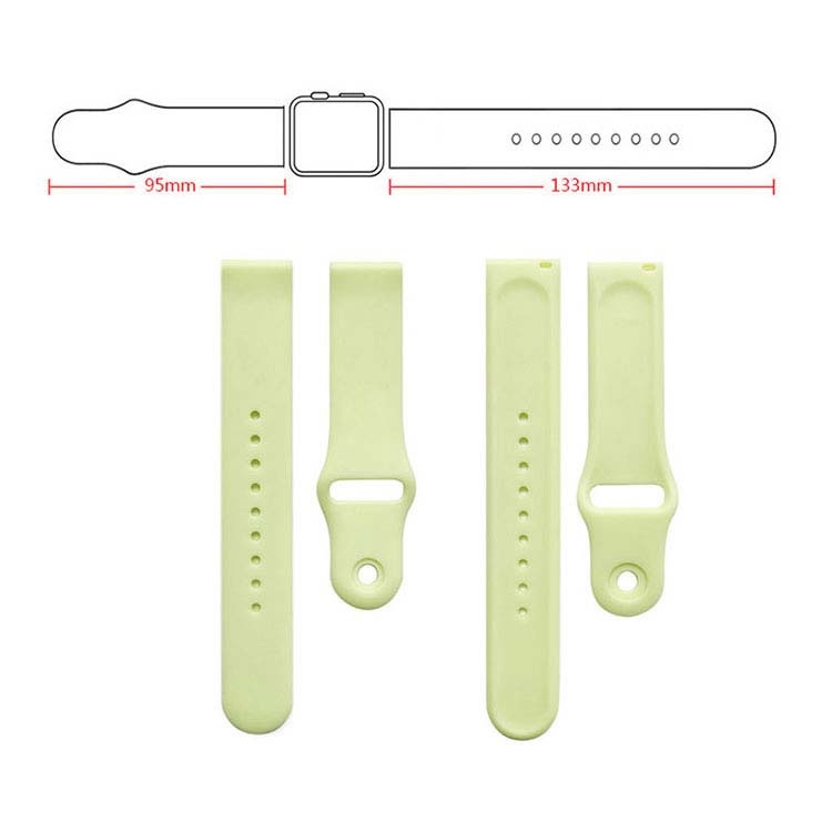 Amazfit Active ベルト バンド シリコン 20mm 交換リストバンド/交換バンド/交換ベルト おすすめ ソフトバンド ガーミン アマズフィット アクティブ 20mm