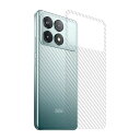 POCO F6 Pro フィルム 背面保護フィルム カーボン調 半透明 2枚入り 背面保護 バックフィルム かっこいい 小米 シャオミ Xiaomi POCO F6 プロ おすすめ おしゃれ アンドロイド 背面保護ステッカー