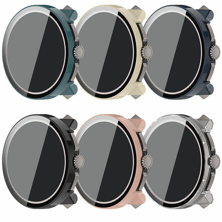 便利グッズ・面白家電 ブレイドのSUUNTO RACE ケース カバー 液晶面強化ガラス 全面保護 液晶保護ケース 単色/クリア フィルム一体 ハードケース スント レース｜アングル2