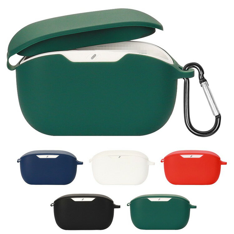 JBL Wave Buds 2 ケース シリコン シンプル カラビナ付き 保護カバー ジェービーエル おすすめ おしゃれ カバー 傷防止 ケース ワイヤレスイヤホン 保護ケース カバー