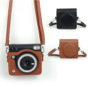 INSTAX Square SQ40 ケース カバー ショルダーストラップ付き PUレザー レディース 肩掛け カメラバッグ カメラケース FUJIFILM インスタックススクエア SQ40ソフトケース 長さ調節可能 富士フイルム フジフイルム(2)