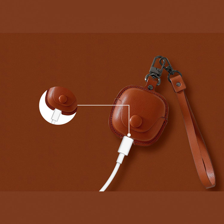 AilyBuds Lite ケース カバー PUレザー シンプル カラビナ付き 保護カバー おすす...
