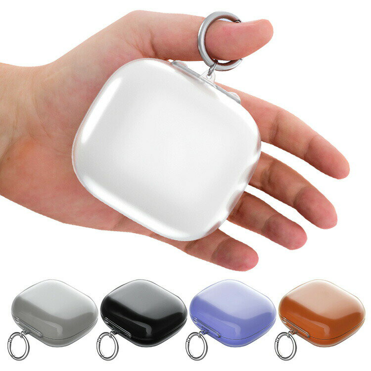 Beats Powerbeats Pro 2 クリアケース 透明 TPU シンプル カラビナ付き 保護カバー ビーツ・エレクトロニクス パワービーツプロ2 Powerbeats Pro2 おすすめ おしゃれ カバー 傷防止 ケース ワイヤレスイヤホン 保護ケース カバー