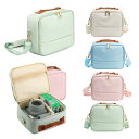 INSTAX mini 99 カメラバッグ カメラケース キャンバス調 収納バッグ 手提げ ショルダーバッグ ショルダーストラップ付き カメラバック 肩掛け か...