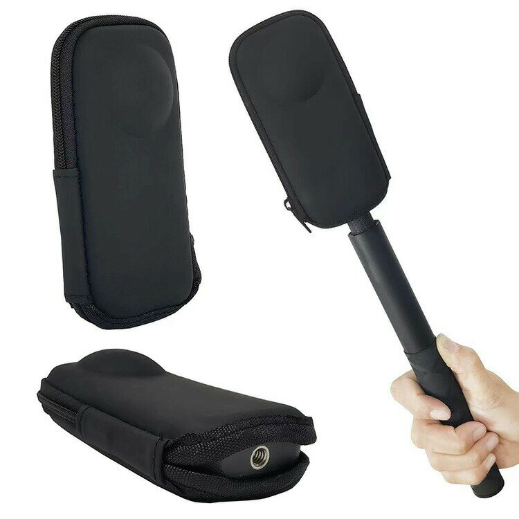 Insta360 X5 X4 ケース カバー かばん ポーチ ポータブル PUレザー 硬質EVAポーチ インスタ360 X5 X4 360度アクションカメラ 保護ケース 収納バッグ 収納ケース 衝撃吸収 キャリングケース